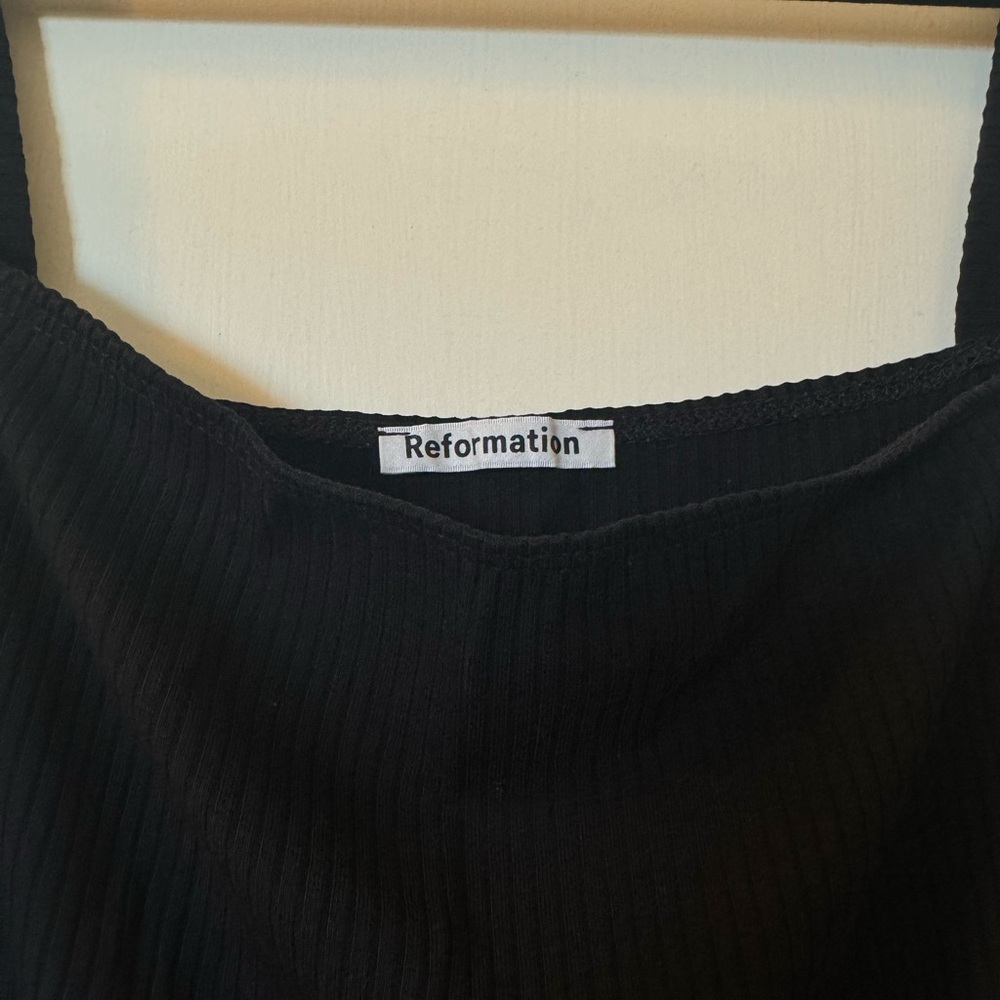 Reformation Ribbed Black tank - Picture 2 of 2